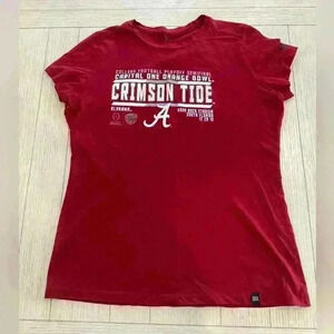 Red Alabama crimson tide tee shirt from the orange bowl size large #rolltide